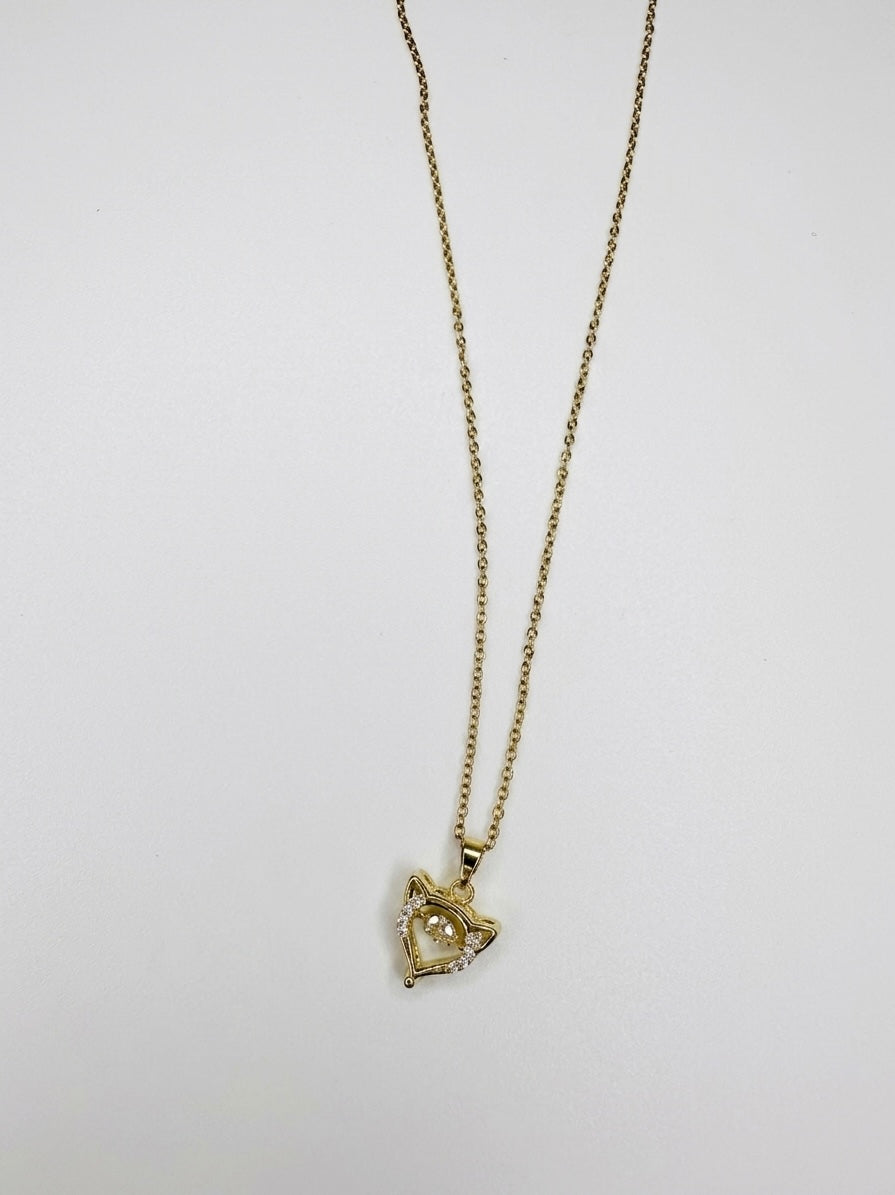 Whimsical Aura Cat Pendant