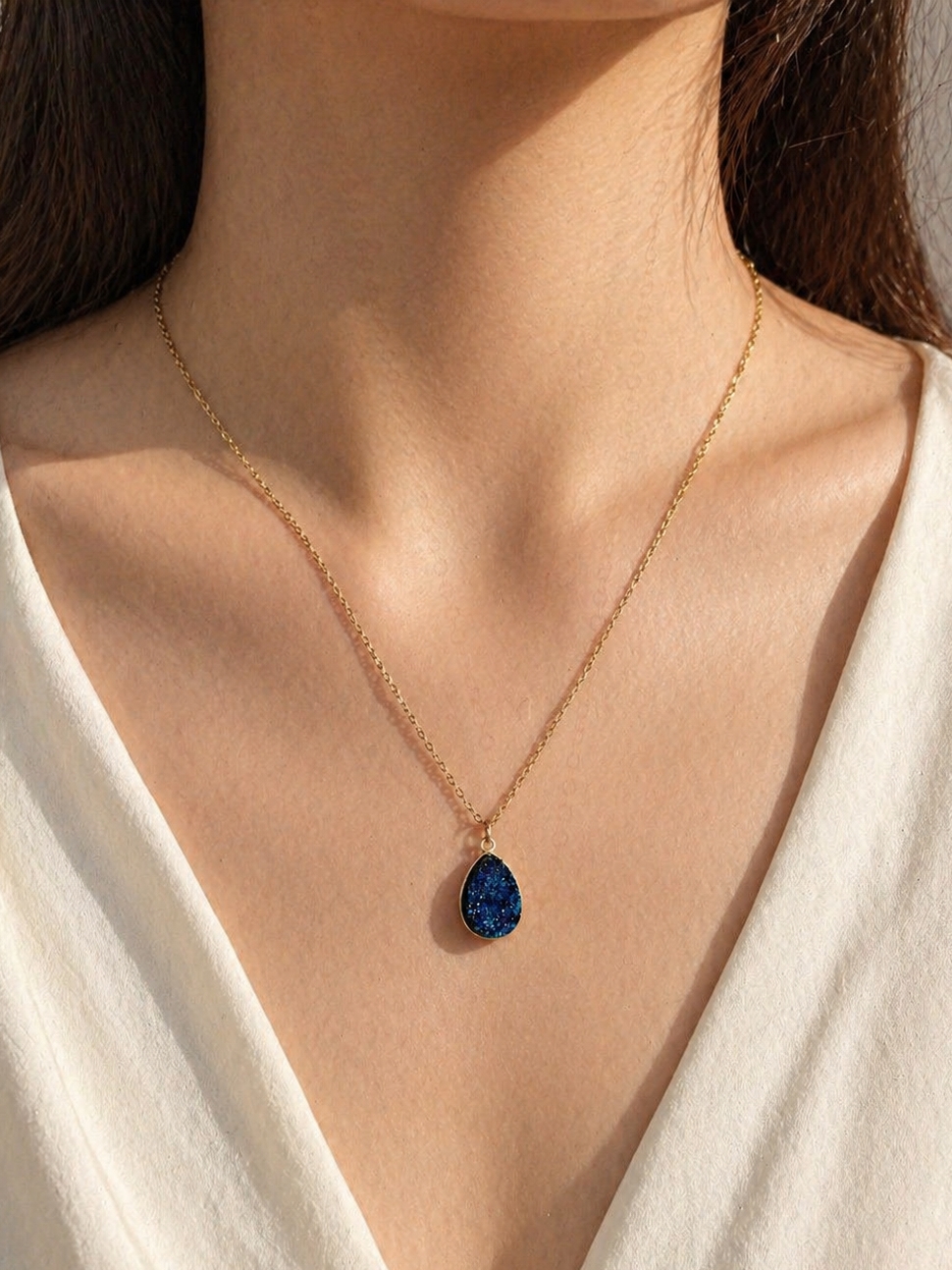Starlit Blue Teardrop