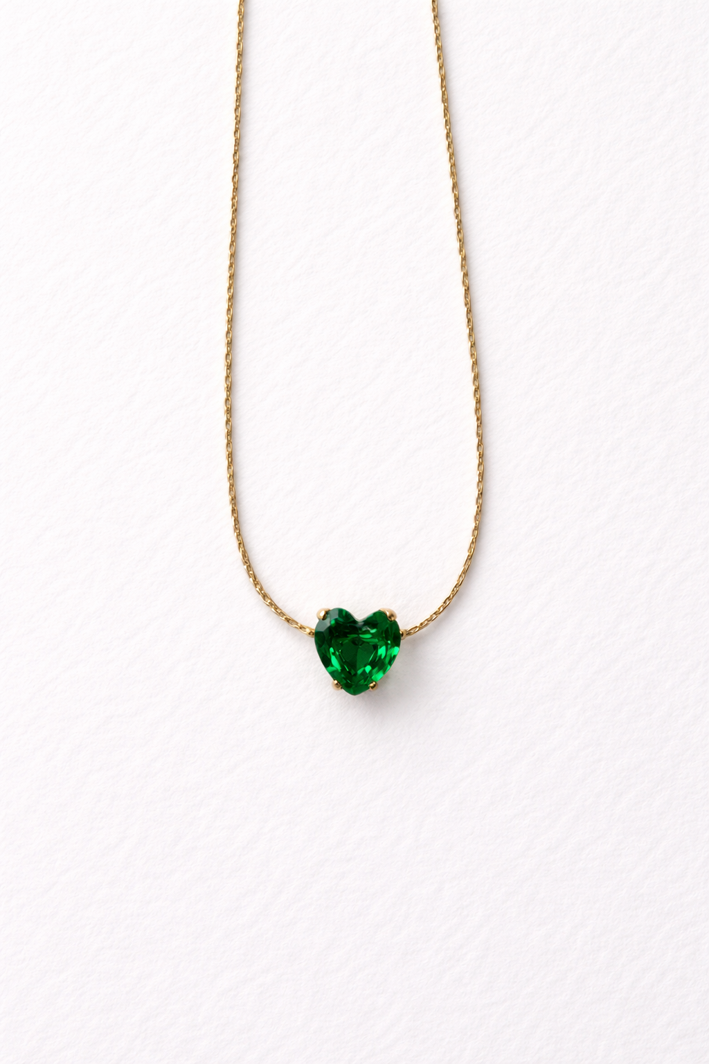 Emerald Heart Glow Necklace