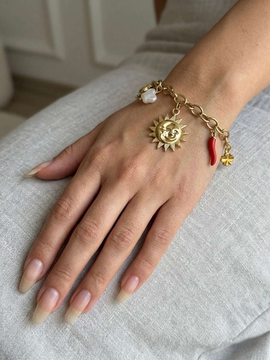 Celestial Guardian Charm Bracelet