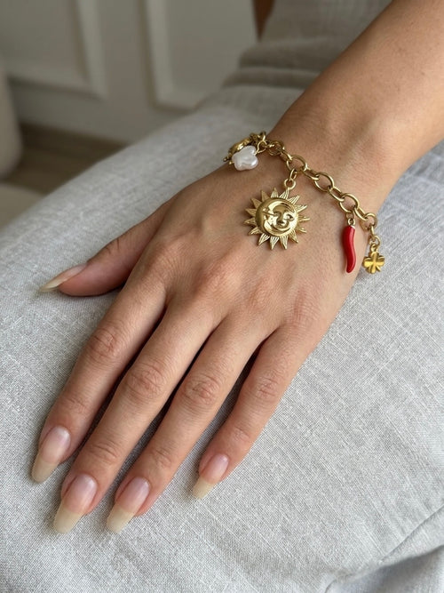 Celestial Guardian Charm Bracelet