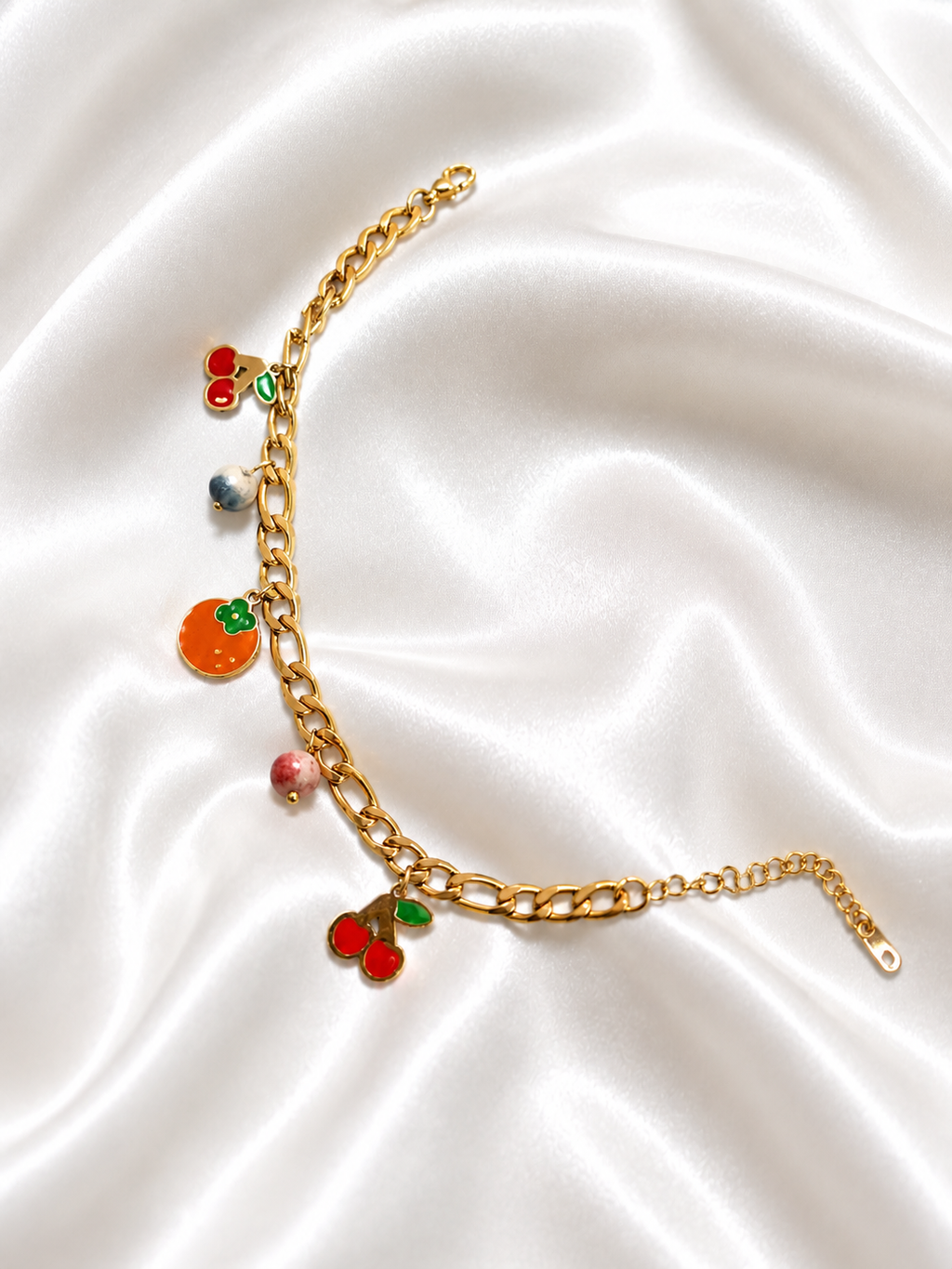 Summer Fruit Charm Bracelet