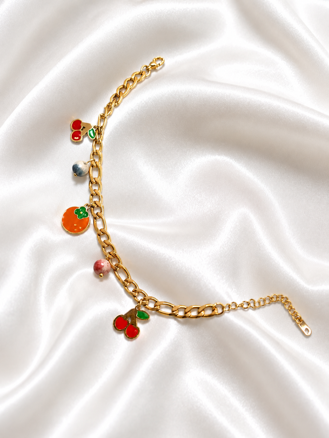 Summer Fruit Charm Bracelet
