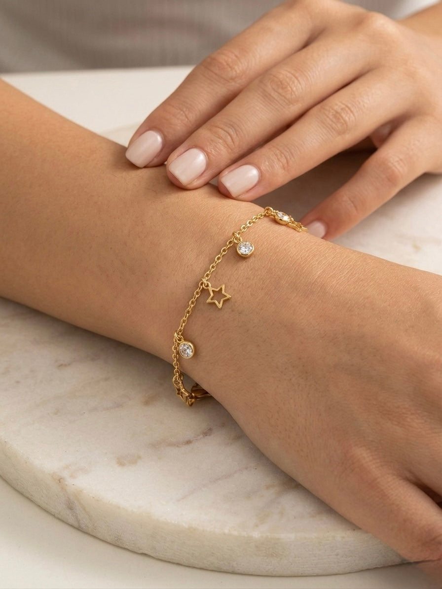 Celestial Radiance Charm Bracelet