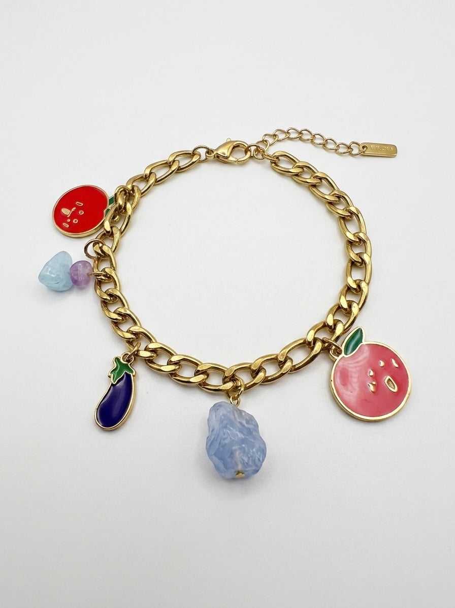 Tropical Charm Link Bracelet