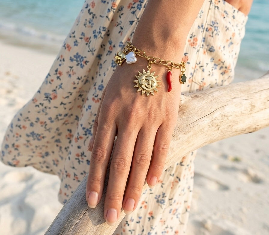Celestial Guardian Charm Bracelet