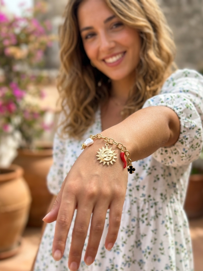 Celestial Guardian Charm Bracelet