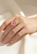Blossom in Resin Twisted Ring