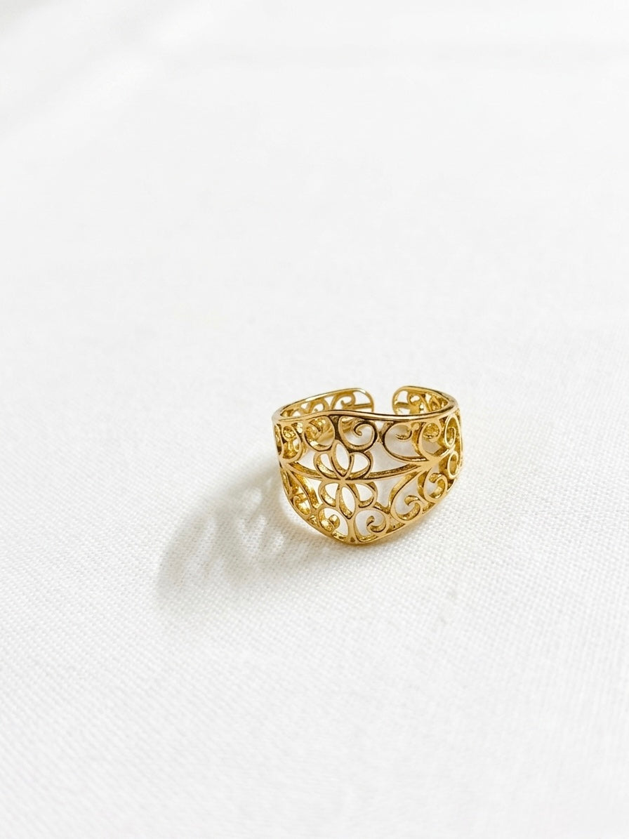 The Filigree Bloom Statement Ring