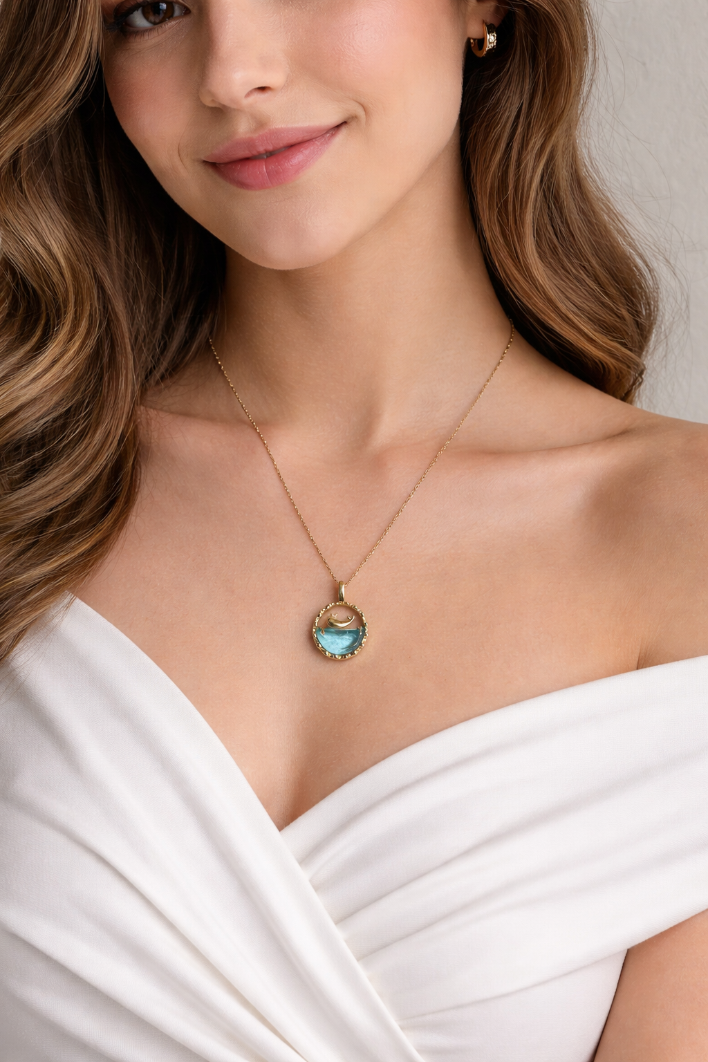 Deep Blue Ocean Whale Necklace