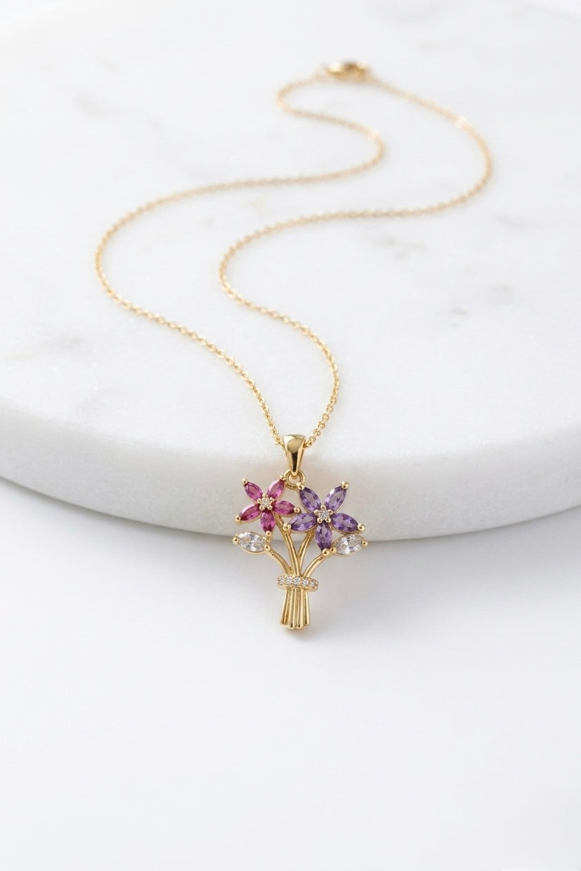 Enchanted Garden Bouquet Necklace