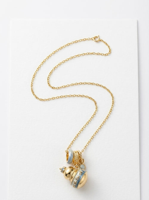 Cerulean Charm Keepsake Necklace