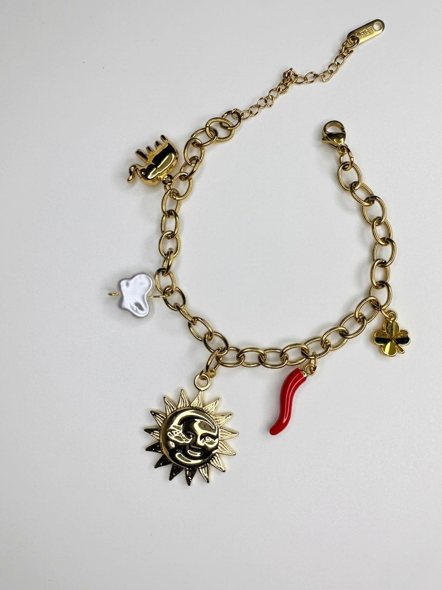 Celestial Guardian Charm Bracelet
