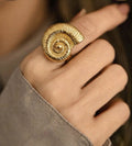 Spiral Nautilus Statement Ring