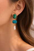 Mixed Gemstone Baroque Drops